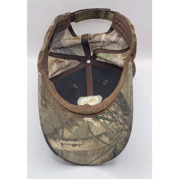 John Deere RealTree Snapback Camouflage Trucker's Cap Hat Mesh‎ Embroidered Camo - Picture 8 of 9